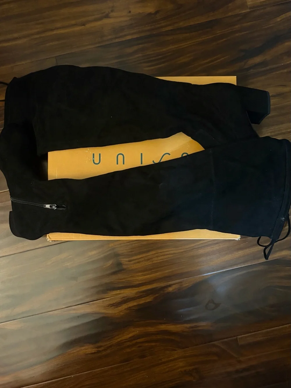 Unisa Black Over-the-Knee Suede Boots